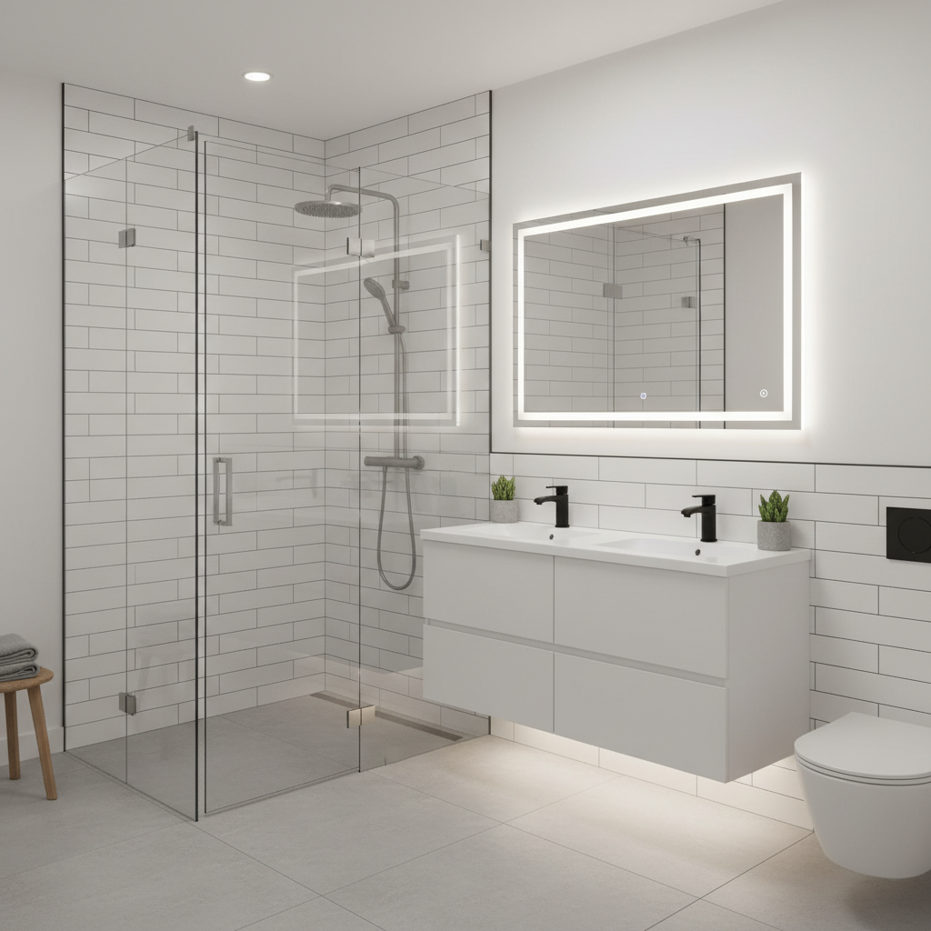 Modern Bathroom Renovation Pasadena TX - Tell Projects